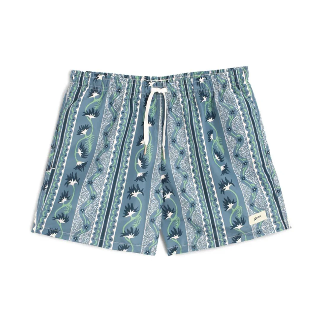 Swim Trunks (Lake Botanical Stripe)