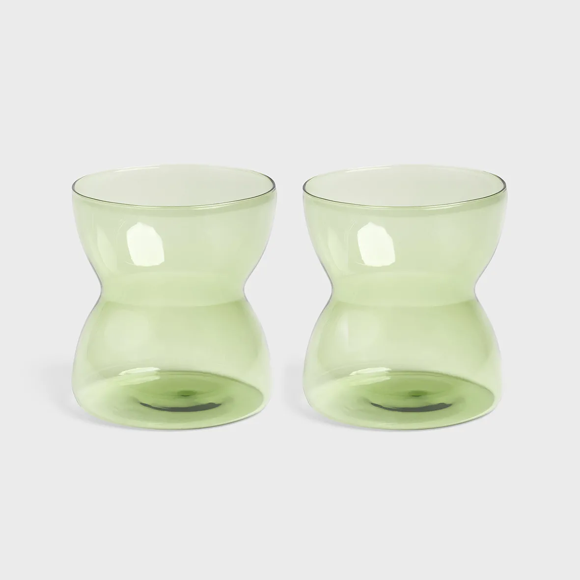 Totem Glasses | Set of 2 (Green)