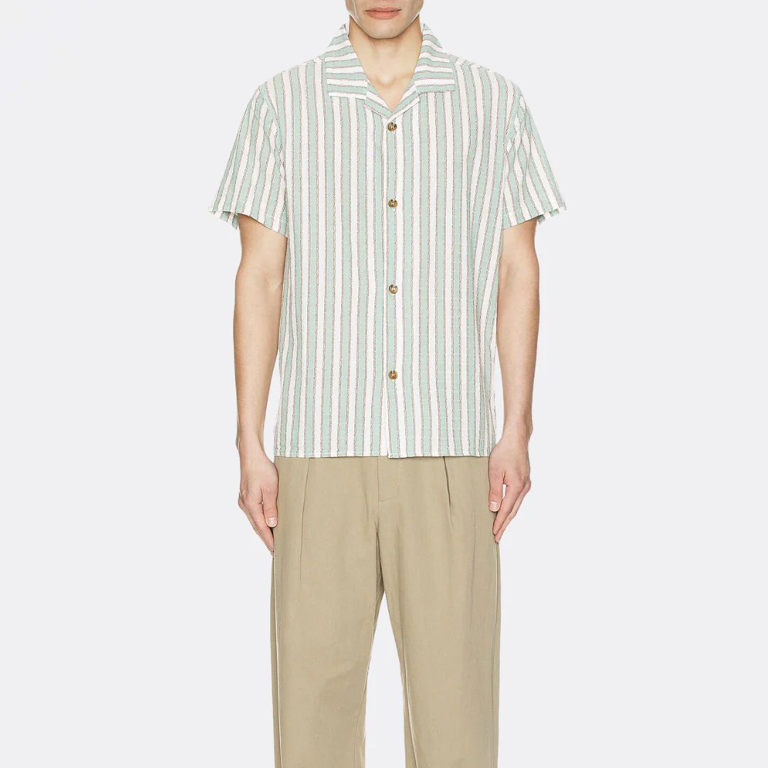 Vacation Stripe SS Shirt (Sea Green) - Image 2