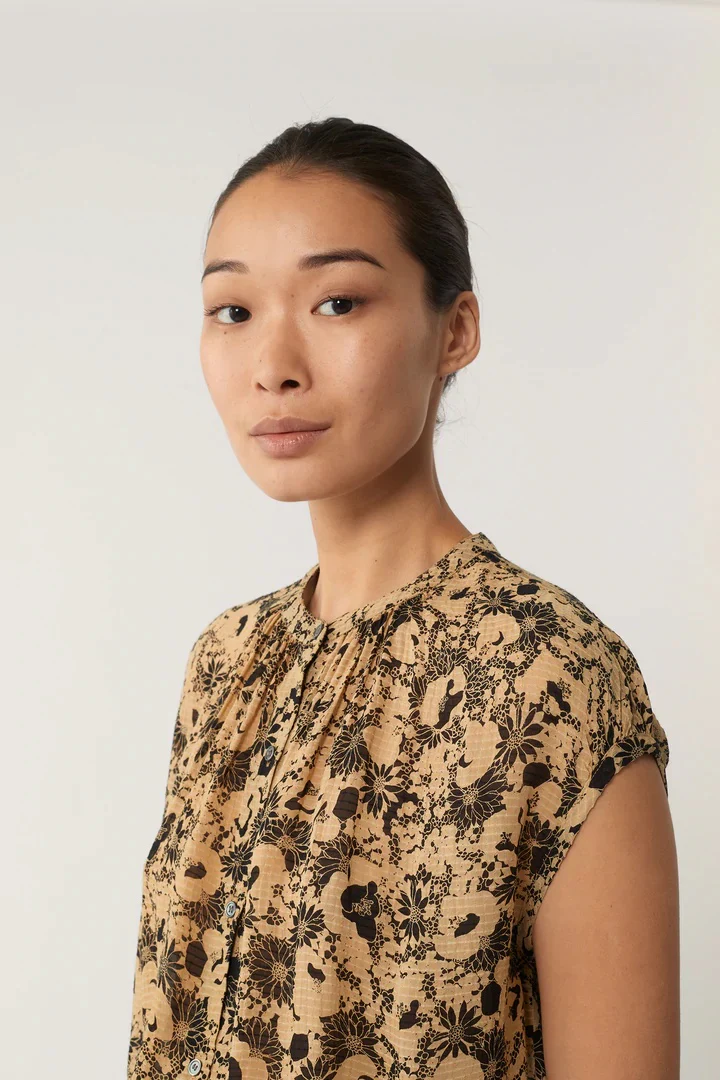 Voisine Blouse (Noir + Beige) - Image 4