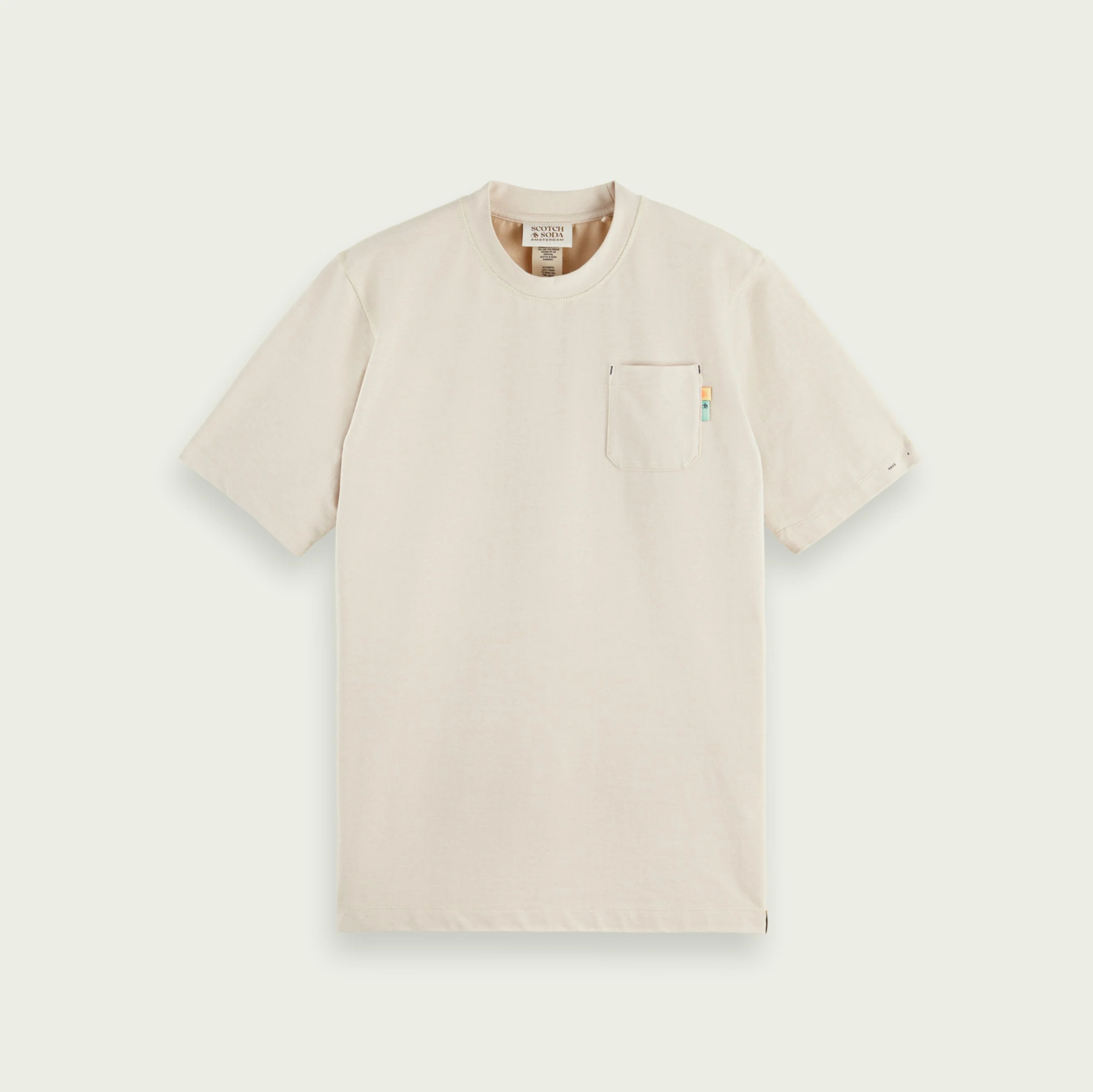 Washed Jersey T-Shirt (White Sand) - Image 4